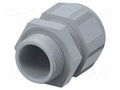 Cable gland; without nut; M40; 1.5; IP68; polyamide; grey; Entrelec TE Connectivity 1SNG601125R0000