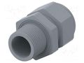 Cable gland; without nut; PG16; IP68; polyamide; grey; Entrelec TE Connectivity 1SNG618023R0000