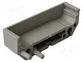 DIN rail mounting bracket; 43x11mm; Body: grey ELBAG DIN-43/11-L