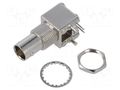 Connector: BNC; socket; female; angled 90°; 75Ω; THT; on PCBs AMPHENOL RF B6252HA-NPP3G-75T