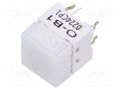 Keypad; SPST-NO; Pos: 2; 0.05A/24VDC; THT; 1.57N; 10x10mm; 11mm; blue OMRON Electronic Components B3W-9000-B1N