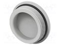 Stopper; M40; 1.5; IP68; polyamide; light grey; Entrelec; 10mm TE Connectivity 1SNG620037R0000