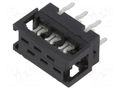Connector: Micro-MaTch; adapter; PIN: 6; IDC,THT; 2x3; 2500pcs. TE Connectivity 2178713-6/C