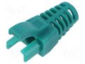 RJ45 plug boot; green MH CONNECTORS MHRJ45SRI-G