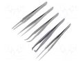 Tweezers-set; for precision works; 5pcs. WELLER WEL.3500TP