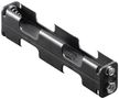 4x AA (Mignon) Battery Holder, black - Push on 11464