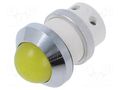 Indicator: LED; prominent; yellow; 24÷28VDC; 24÷28VAC; Ø22mm; IP67 SIGNAL-CONSTRUCT SMQD22134