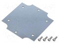 Mounting plate; steel; W: 79mm; L: 79mm; 1554PB HAMMOND HM-1554EPL