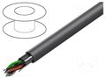 Wire; Alpha Essential C&C; 3x2x22AWG; shielded,Al-PET foil; PVC ALPHA WIRE 6418-SL001