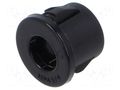 Grommet; Ømount.hole: 11.1mm; Øhole: 6.9mm; black; UL94V-2 ESSENTRA ESS-10362716