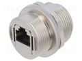 Einbausteckverbinder Cat. 5e Metall vernickelt Inline-Kupplu CONEC 17-100934
