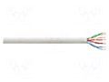 Wire; U/UTP; 4x2x23AWG; 6; wire; CCA; Insulation: PVC; grey; 305m LOGILINK CPV0034