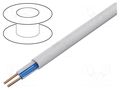Wire; 1x2x22AWG; LonWorks; wire; Cu; FRNC; white; 305m; Øcable: 5.1mm BELDEN 7701ELW.00305