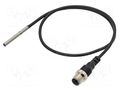 Sensor: inductive; OUT: PNP / NO; 0÷0.8mm; 10÷30VDC; Ø3; 0.3m; IP67 OMRON E2EC03SR8CJB103M