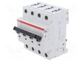Circuit breaker; 400VAC; Inom: 16A; Poles: 3+N; Charact: C; 10kA ABB S203M-C16-NA