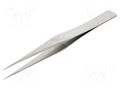 Tweezers; 125mm; for precision works; Blade tip shape: sharp WELLER WEL.AASASL