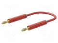 Test lead; 60VDC; 30VAC; 19A; banana plug 4mm,both sides; Len: 2m STÄUBLI AK-4A-F10-20022