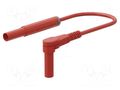Test lead; 19A; banana plug 4mm,angular banana plug 4mm; Len: 1m STÄUBLI SARK-4N-F10-10022