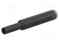 Connector: 4mm banana; socket; 32A; 1kV; L: 65mm; black; gold-plated STÄUBLI SBL-4A-46-21