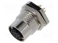Connector: M12; socket; female; 1.5A; 30V; PIN: 8; IP67; straight LUTRONIC 1221-08-T9CP