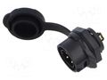 Connector: circular; socket; male; 02; 10A; 400V; PIN: 4; IP67 LUTRONIC 2430-04-T18-CB-100