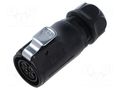 Connector: circular; plug; female; 02; 20A; 500V; PIN: 4; IP67 LUTRONIC 2640-04-T12-CB-T