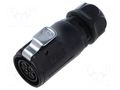 Connector: circular; plug; female; 02; 20A; 500V; PIN: 4; IP67 LUTRONIC 2640-04-T12-CB-T