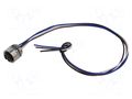 Connector: 7/8"; socket; female; PIN: 4; IP67; straight; cables; 0.5m LUTRONIC 7820-04-T13CW-05M