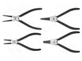 Kit: pliers; for circlip; angular,straight; 4pcs. NEO TOOLS NEO-01-097
