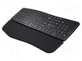 Keyboard; black; USB A; wireless,US layout; Len: 1.5m; Range: 10m NATEC NKL-1995