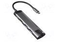 Hub USB; HDMI socket,RJ45 socket,USB A socket x2,USB C socket NATEC NMP-1985