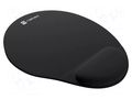 Pad; black; mouse,wrist; gel; 245x225x22mm NATEC NPF-0783