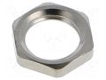 Nut; M12; brass; 15mm; Thread: metric; Pitch: 1.5; Plating: nickel FIBOX GMSM12B