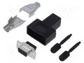Connector: D-Sub; female; straight; black; UNC 4-40; 4.83÷8.38mm TE Connectivity 1658654-1
