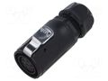 Connector: circular; plug; female; 02; 12A; 500V; PIN: 7; IP67 LUTRONIC 2640-07-T12-CB-T