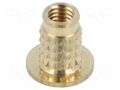 Threaded insert; brass; M5; BN 37896; L: 10.1mm; for plastic TAPPEX KVT-003M5