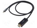 Cable; HDMI plug,USB C plug; PVC; HDCP 2.2,HDMI 2.0,USB 3.1 GOOBAY GOOBAY-75696