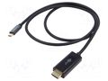 Cable; HDMI plug,USB C plug; PVC; HDCP 2.2,HDMI 2.0,USB 3.1 GOOBAY GOOBAY-75696