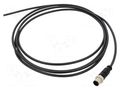 Connector: M12; plug; male; PIN: 5; straight; cables; 3m HARTING C21320000000074