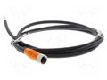 Cable: for sensors/automation; M12; PIN: 4; straight; 10m; PUR OMRON Y92EM12PURSH4S10ML
