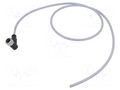 Connector: M12; plug; female; PIN: 4; angled; cables; 1m HARTING C21320000000010