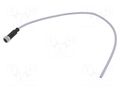 Connector: M12; plug; female; PIN: 5; straight; cables; 0.5m HARTING C21320000000018