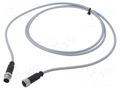 Cable: for sensors/automation; PIN: 5; plug; PVC; 2m HARTING C21320000000021