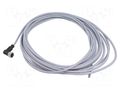 Connector: M12; plug; female; PIN: 5; angled; cables; 10m HARTING C21320000000040