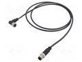 Cable: for sensors/automation; PIN: 5; plug; PUR; 1.5m HARTING C21320000000107