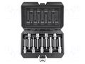 Wrench-set; hex key,socket spanner; 1/2"; 100mm; 9pcs. NEO TOOLS NEO-08-706