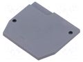 Separating plate; dark grey; -55÷110°C; UL94V-0; Entrelec TE Connectivity 1SNA118368R1600