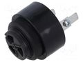Signaller: sound; buzzer; 230VAC; 90dB; BU3; IP54; black; Ø43x56mm AUER SIGNAL B100520313
