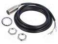 Sensor: inductive; OUT: NPN / NC; 0÷8mm; 10÷30VDC; M18; 2m; IP67 OMRON E2E-X8C218-2M