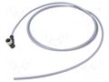 Connector: M12; plug; female; PIN: 5; angled; cables; 2m HARTING C21320000000051